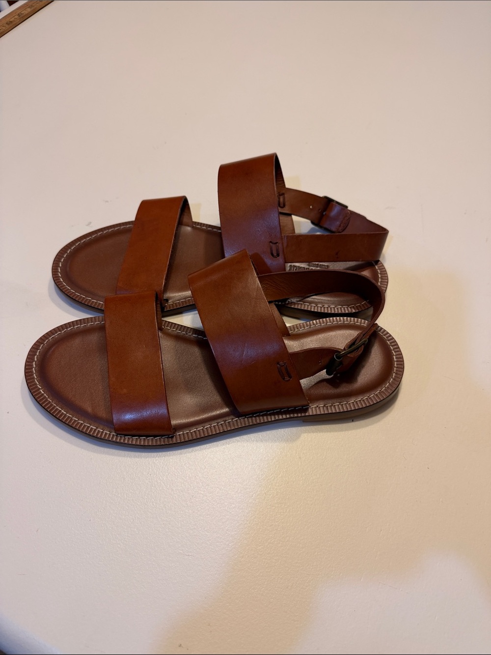 Todd Snyder Men's Brown Leather Strap Sandals Sz 11.  Box43